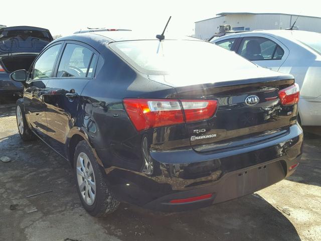 KNADM4A31E6394700 - 2014 KIA RIO LX Սև լուսանկար 3