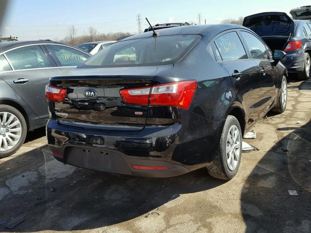 KNADM4A31E6394700 - 2014 KIA RIO LX Սև լուսանկար 4