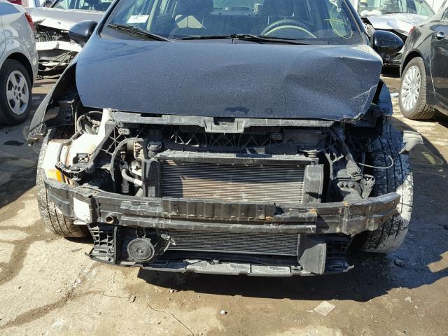 KNADM4A31E6394700 - 2014 KIA RIO LX Սև լուսանկար 9
