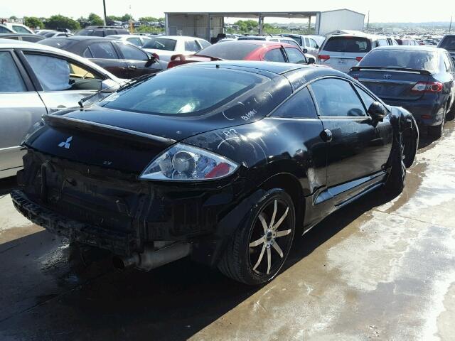 4A3AK44T56E038732 - 2006 MITSUBISHI ECLIPSE SE BLACK photo 4