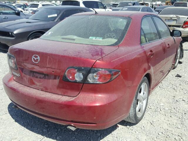 1YVHP80C275M21619 - 2007 MAZDA 6 I RED photo 4