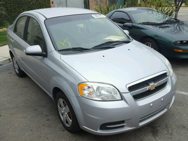 KL1TD5DE0AB114596 - 2010 CHEVROLET AVEO LS SILVER photo 1