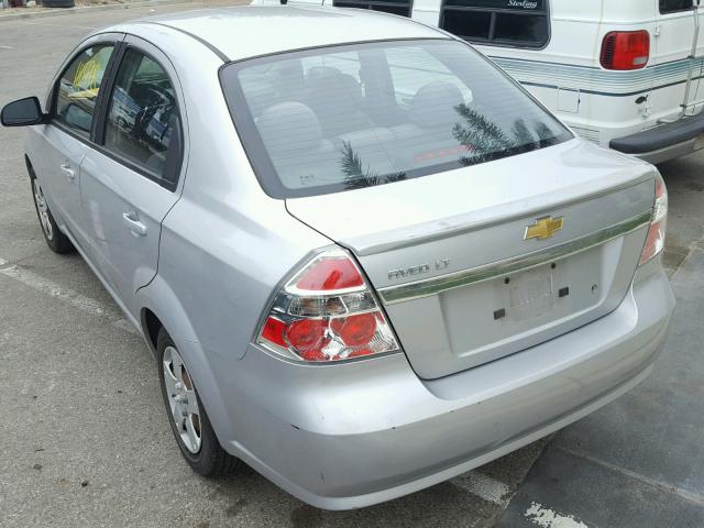 KL1TD5DE0AB114596 - 2010 CHEVROLET AVEO LS SILVER photo 3