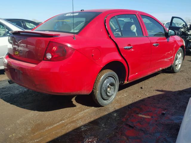 1G1AZ55F667751309 - 2006 CHEVROLET COBALT LTZ RED photo 4