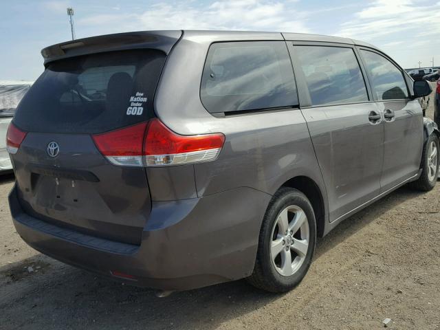 5TDZK3DC9DS383804 - 2013 TOYOTA SIENNA BAS CHARCOAL photo 4