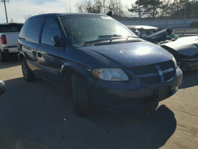 1B4GP453X2B641777 - 2002 DODGE CARAVAN SP BLUE photo 1