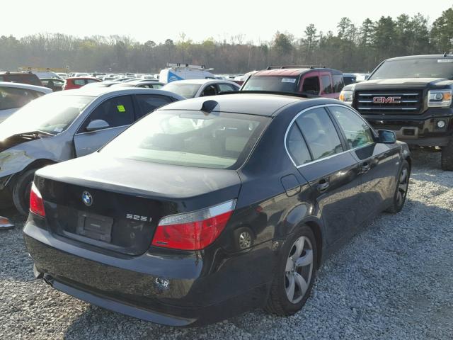 WBANA53525B857615 - 2005 BMW 525 I BLACK photo 4