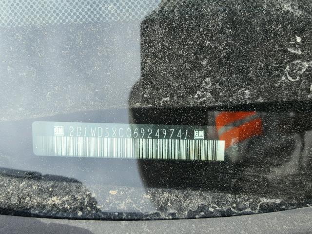 2G1WD58C069249741 - 2006 CHEVROLET IMPALA SUP 栗色 照片 10