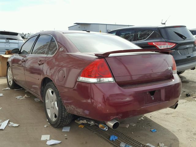 2G1WD58C069249741 - 2006 CHEVROLET IMPALA SUP 栗色 照片 3
