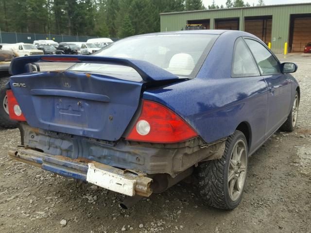 1HGEM21994L005884 - 2004 HONDA CIVIC EX BLUE photo 4