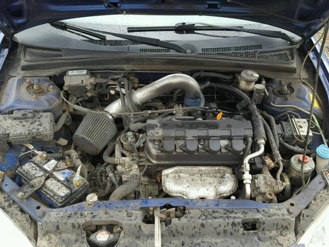 1HGEM21994L005884 - 2004 HONDA CIVIC EX BLUE photo 7