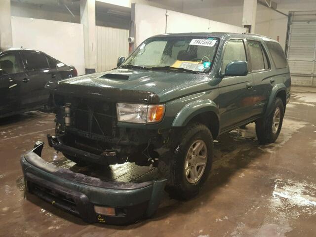 JT3HN86R5Y0320942 - 2000 TOYOTA 4RUNNER SR GREEN photo 2