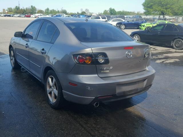 JM1BK323761509727 - 2006 MAZDA 3 S SILVER photo 3