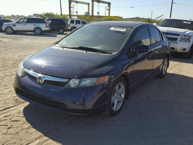 1HGFA16806L043952 - 2006 HONDA CIVIC EX ლურჯი ფოტო 2