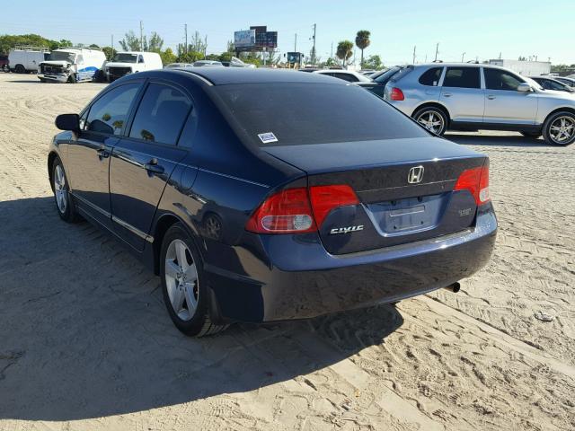 1HGFA16806L043952 - 2006 HONDA CIVIC EX ლურჯი ფოტო 3