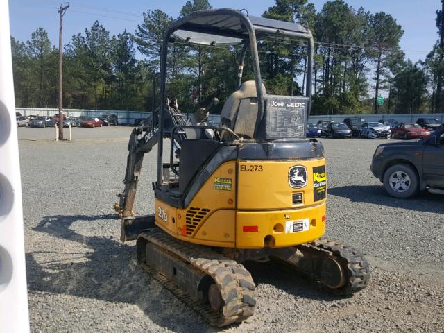 1FF027DXCDG258705 - 2014 JOHN DEERE TRACKHOE YELLOW photo 3