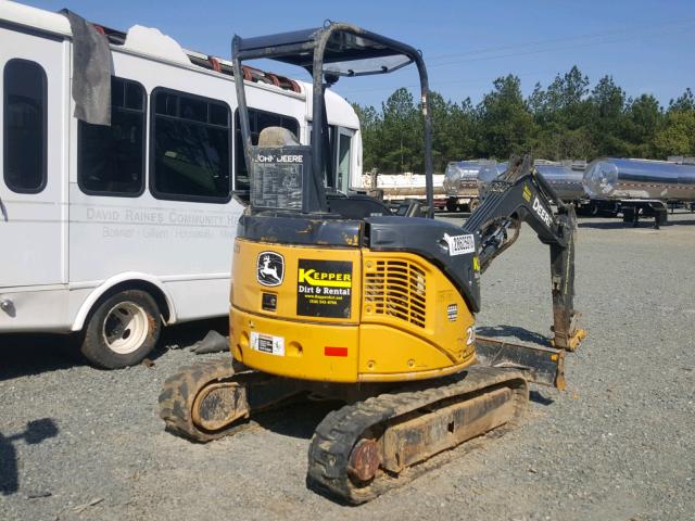 1FF027DXCDG258705 - 2014 JOHN DEERE TRACKHOE YELLOW photo 4