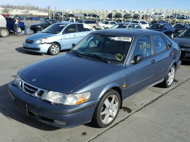 YS3DF55P0X2078711 - 1999 SAAB 9-3 SE BLUE photo 2