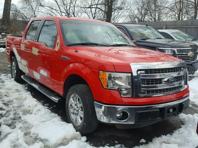 1FTFW1CF8DKF46859 - 2013 FORD F150 SUPER RED photo 1