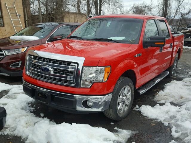 1FTFW1CF8DKF46859 - 2013 FORD F150 SUPER RED photo 2