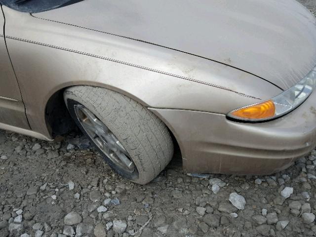1G3NF52E23C303682 - 2003 OLDSMOBILE ALERO GLS 金色 照片 9