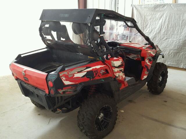 3JBKKHP14BJ000829 - 2011 CAN-AM COMMANDER RED photo 4