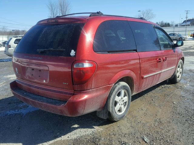 2D4GP44L65R453626 - 2005 DODGE GRAND CARA RED photo 4