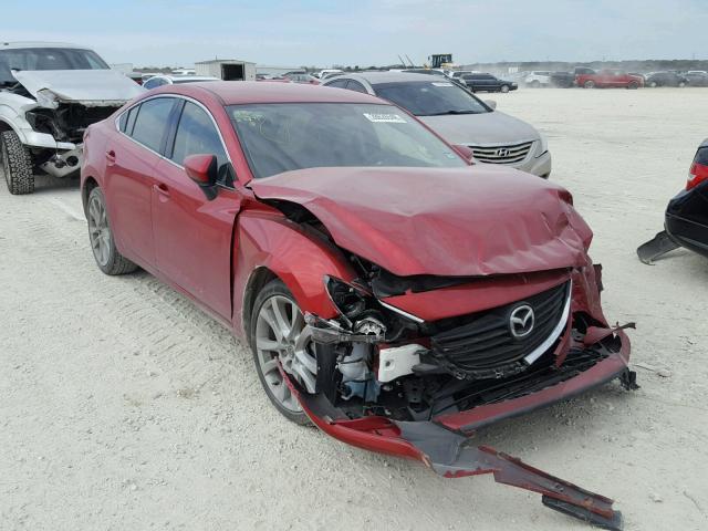 JM1GJ1V51E1102933 - 2014 MAZDA 6 TOURING RED photo 1