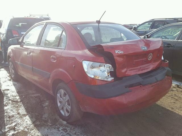 KNADE223996484926 - 2009 KIA RIO BASE RED photo 3