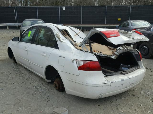 5NPET4AC8AH590983 - 2010 HYUNDAI SONATA GLS WHITE photo 3