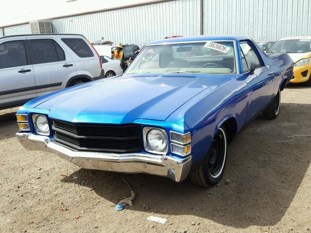 134801L165008 - 1971 CHEVROLET EL CAMINO BLUE photo 2