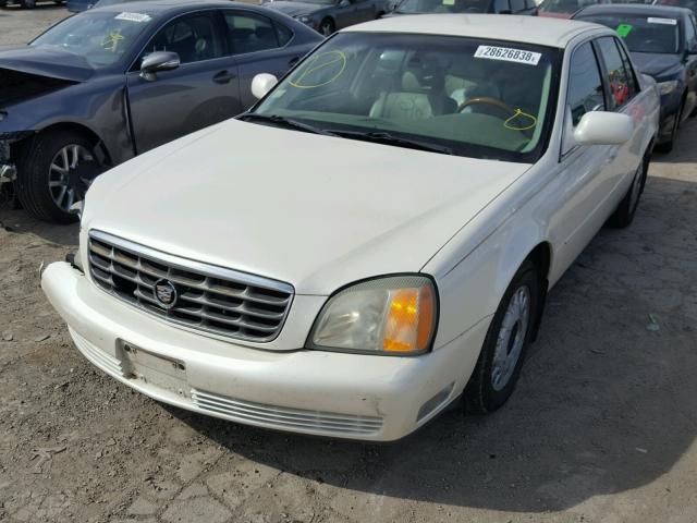 1G6KE57YX2U168570 - 2002 CADILLAC DEVILLE DH WHITE photo 2