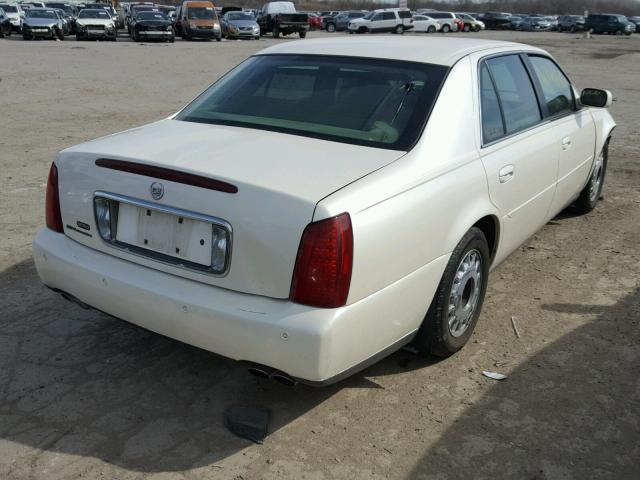 1G6KE57YX2U168570 - 2002 CADILLAC DEVILLE DH WHITE photo 4