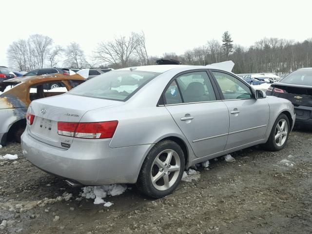 5NPEU46F27H282801 - 2007 HYUNDAI SONATA SE GRAY photo 4