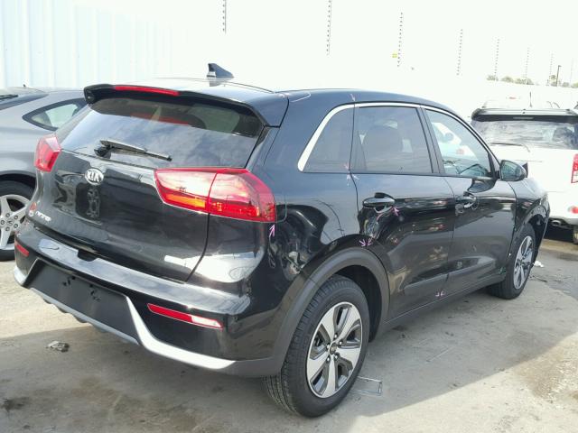 KNDCB3LC0H5056579 - 2017 KIA NIRO FE BLACK photo 4