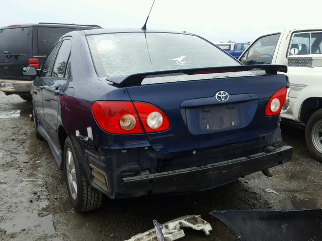 1NXBR32E25Z536470 - 2005 TOYOTA COROLLA CE BLUE photo 3