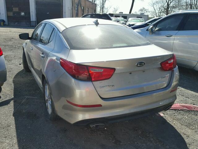 5XXGN4A72EG326892 - 2014 KIA OPTIMA EX GRAY photo 3