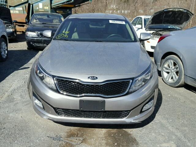 5XXGN4A72EG326892 - 2014 KIA OPTIMA EX GRAY photo 9