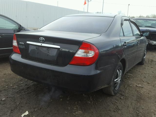 4T1BE32K44U309443 - 2004 TOYOTA CAMRY LE BLACK photo 4