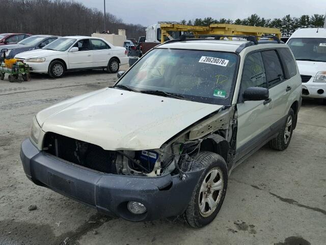 JF1SG63655H745624 - 2005 SUBARU FORESTER 2 TAN photo 2