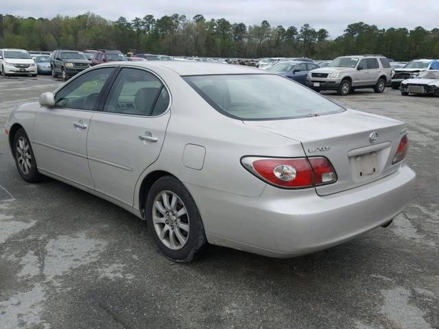 JTHBF30G736009395 - 2003 LEXUS ES 300 SILVER photo 3