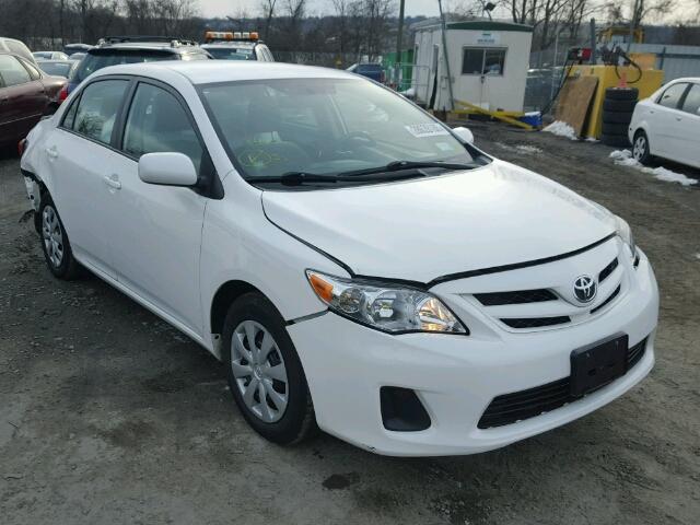 2T1BU4EE0BC690673 - 2011 TOYOTA COROLLA BA WHITE photo 1