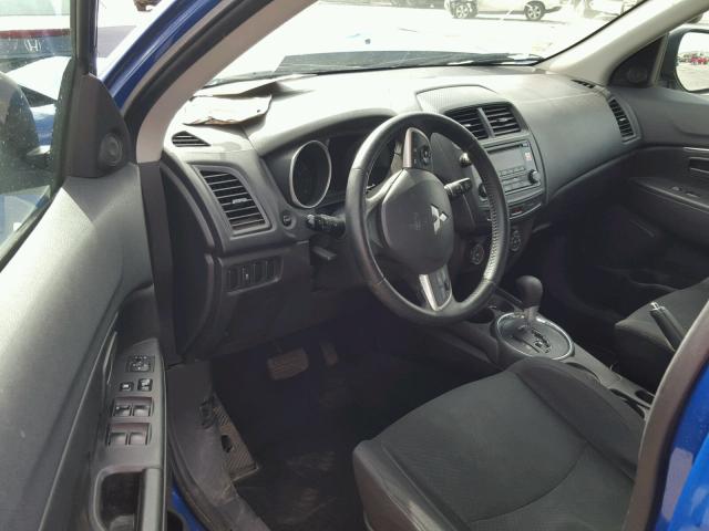 4A4AR3AU4FE040342 - 2015 MITSUBISHI OUTLANDER BLUE photo 9