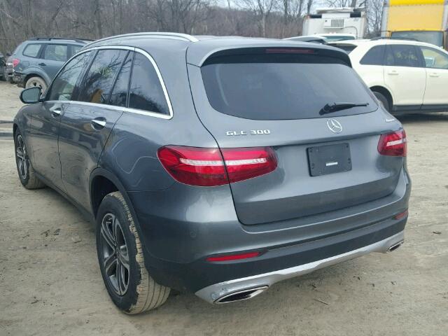 WDC0G4KB9HV003070 - 2017 MERCEDES-BENZ GLC 300 4M GRAY photo 3