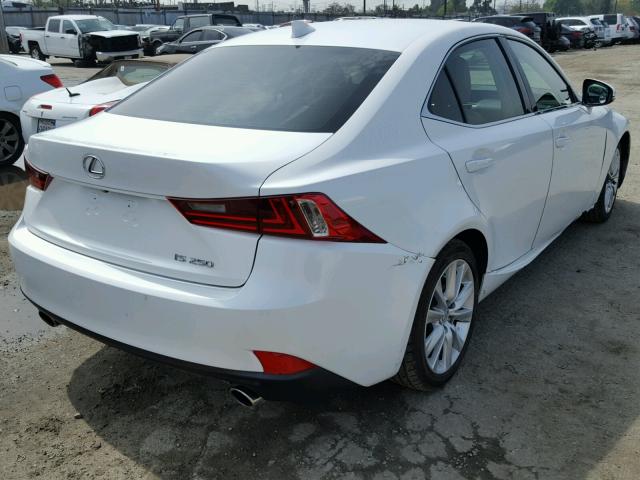 JTHBF1D28E5033054 - 2014 LEXUS IS 250 WHITE photo 4