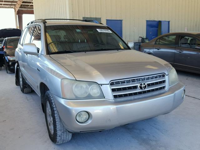 JTEGF21A610006771 - 2001 TOYOTA HIGHLANDER GRAY photo 1