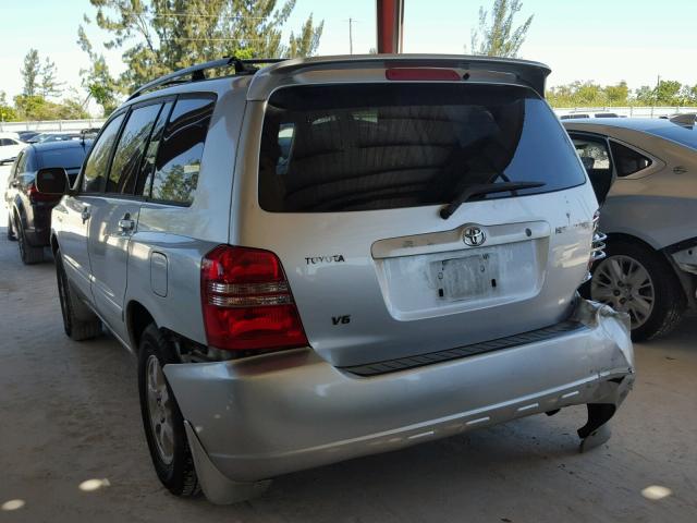 JTEGF21A610006771 - 2001 TOYOTA HIGHLANDER GRAY photo 3