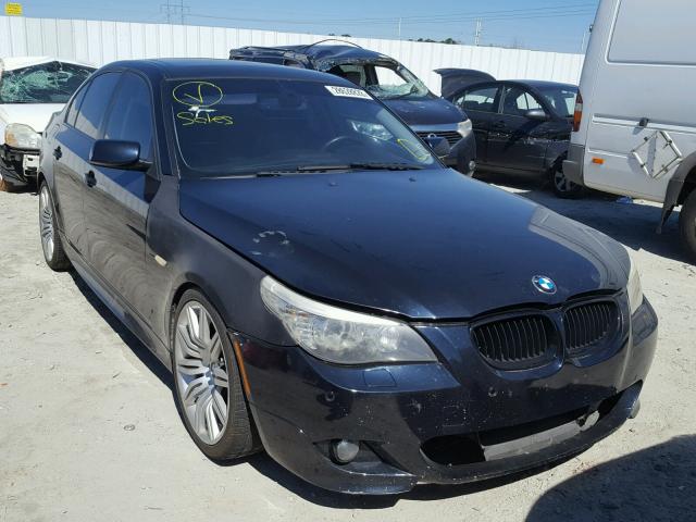 WBANW53508CT48381 - 2008 BMW 550 I BLUE photo 1