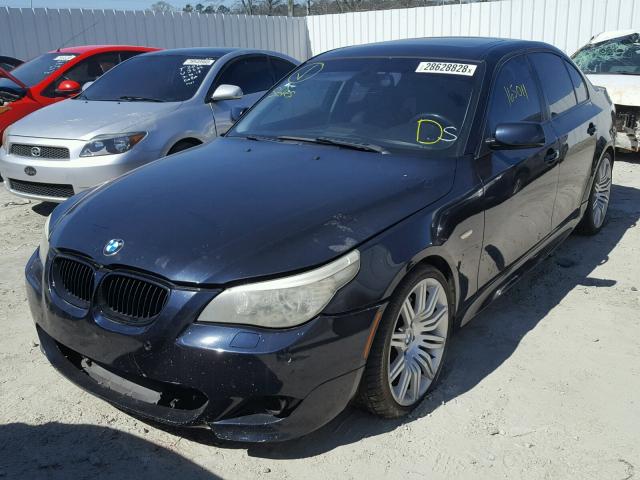 WBANW53508CT48381 - 2008 BMW 550 I BLUE photo 2