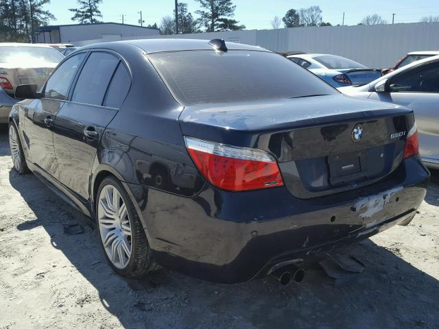 WBANW53508CT48381 - 2008 BMW 550 I BLUE photo 3